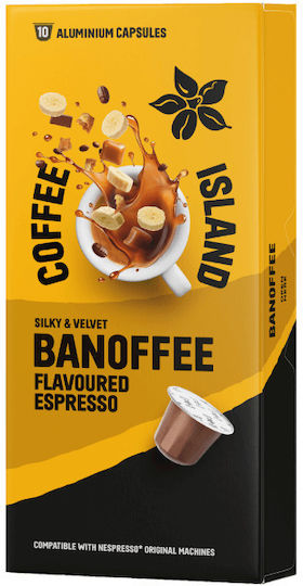 Capsule din aluminiu Espresso Banoffee 10 bucăți Coffee Island