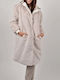 Women's Short Jacket for Winter Ecru
