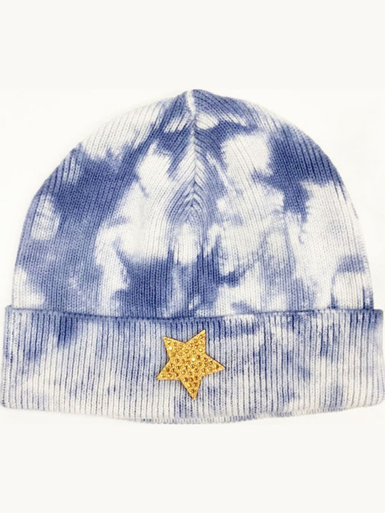 Beanie Γυναικείος Σκούφος Πλεκτός σε Μπλε χρώμα