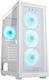 Cougar MX220 RGB Gaming Midi Tower Κουτί Υπολογιστή με Πλαϊνό Παράθυρο Λευκό