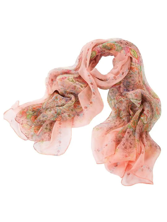 Signare Chiffon Scarf Big Pink