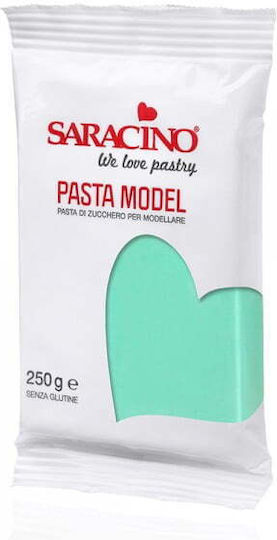Saracino Saracino Modeling Sugar Paste Tiffany Blue 250g