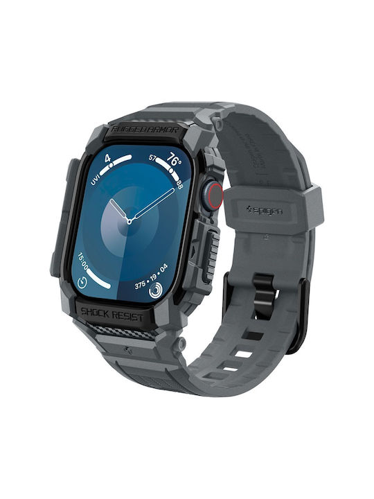 Spigen Rugged Armor Pro Λουράκι Γκρι (Apple Watch Series 10 46mm)