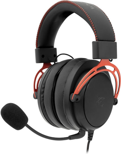 White Shark Gorilla Over Ear Gaming Headset with 3.5 mm Connectivity Red for PC