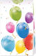 Procos Sparkling Balloons Papier Tasche für Geschenke Bunt 29x1x18cm. 4Stück