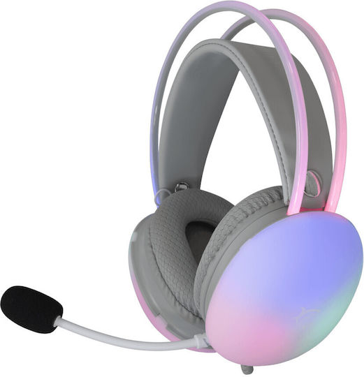 White Shark Firefly Über Ohr Gaming-Headset mit Konnektivität 2x3,5 mm / USB Weiß für PC / PS4 / PS5 / XBOX