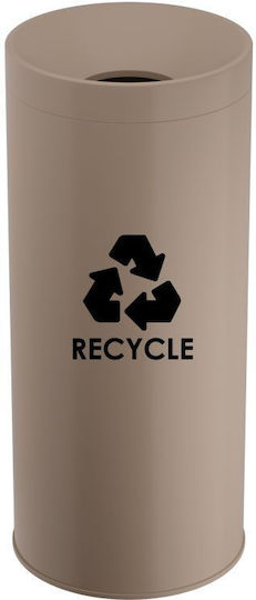 Pam & Co Recycling Plastic Waste Bin 65lt Beige