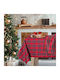 Das Home Christmas Christmas Tablecloth Fabric Red L220xW140cm.