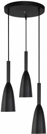 Light Prestige Висящо Осветително Тяло Черен с Цокъл E27 30x100см.