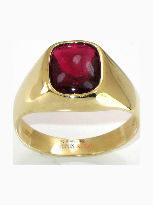 FenixJewelry Herren Ring mit Zirkonia aus Gold 14K
