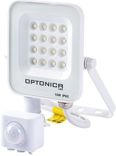 Metanor Στεγανός Προβολέας LED 10W Θερμό Λευκό 2700K με Αισθητήρα Κίνησης IP65