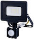 Metanor Proiector LED Etanș 10W Alb Cald 2700K cu Senzor de Mișcare IP65