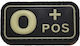 Blood Type Small Phosphorescent Patch PVC 3D Blood Type O+