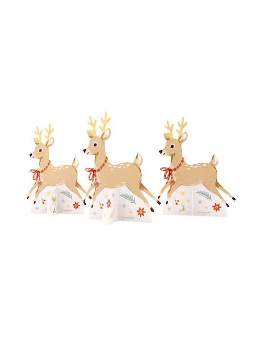 Amscan Christmas Figure Reindeer Length 7.7cm 8pcs