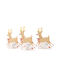 Amscan Christmas Figure Reindeer Length 7.7cm 8pcs