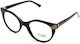 Tipi Diversi Damen Acetat Schmetterling Brillengestell Schwarz TD6222 C2