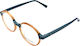 Zeus & Dione Plastic Eyeglass Frame Beige Epicurus-C5-49