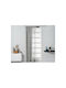 Easy Home Harmonica Curtain 270x140cm Grey Tape