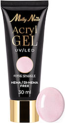 Molly Lac Gel Pink Sparkle 30ml