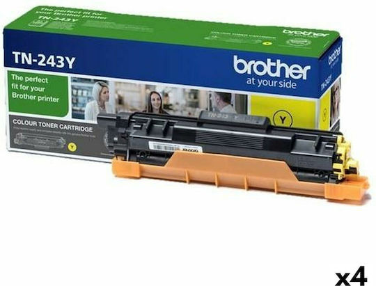 Brother TN-243Y Γνήσιο Multipack Toner Laser Εκτυπωτή Κίτρινο 4τμχ