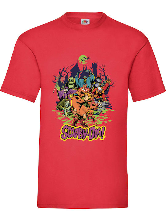 Fruit of the Loom Scooby Doo No2 Μπλούζα Κόκκιν...