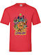 Fruit of the Loom Scooby Doo No2 Μπλούζα Κόκκινη Βαμβακερή