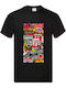 Fruit of the Loom Rock Music No1 Bluse AC/DC Schwarz Baumwolle