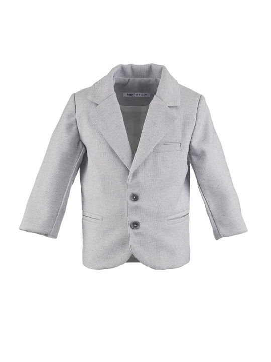 Baptism Jacket Gray Herringbone Sugar N' Spice 4107.1703.102