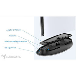 Subsonic Kühlbasis für PS5 / PS5 Slim in Schwarz