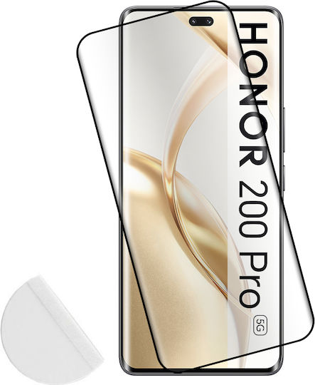 Idol 1991 3D 0.3mm Full Glue Tempered Glass Μαύρο (Honor 200 Pro)