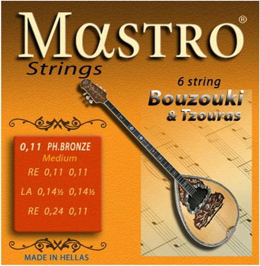 Mastro Set of Bronze Strings for Bouzouki