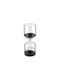 Estia Allure Office Hourglass Decoration from Wood 6.5x16x16cm in Black color