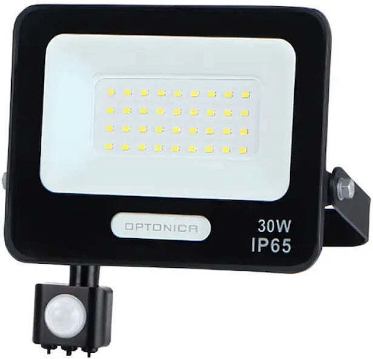 Metanor Водоустойчив LED Прожектор 30W Неутрално Бяло 4000K с Motion Sensor IP65