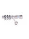 Frans Metallisch Vorhangstange Alfa Strass Einfach Φ35mm 160cm Nickel Satin