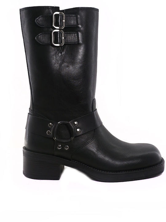 Leather Women's Boots Black