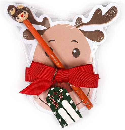 Tri-Coastal Design Reindeer Memo Pads Stickers in Cube