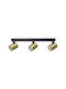 Light Prestige Triple Spot with Socket GU10 in Gold Color