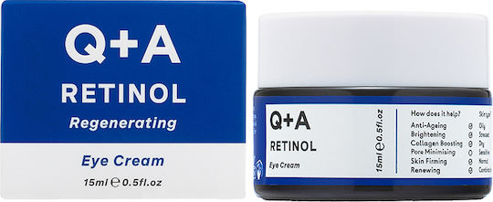 Q+A Natural Skincare Retinol Κρέμα Ματιών για Αντιγήρανση 15ml