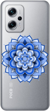 Прозрачен силиконов TPU калъф Mandala D9 за Xiaomi Poco X4 GT
