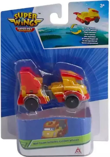 Just Toys Super Wings Car Golden Wheels For 3+ Years Old