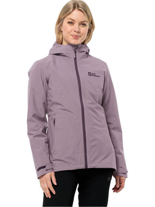 Jack Wolfskin Moonrise Κοντό Γυναικείο Μπουφάν ...