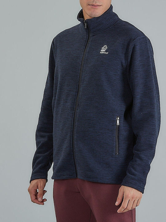 Admiral Men's Fleece Cardigan Navy Blue Dark