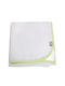 Figlio Bino Прегръщаща Пелена от Муселин Trim With Light Green Embroidery Бял