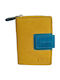 Small Leather Women's Wallet Classic with RFID Yellow