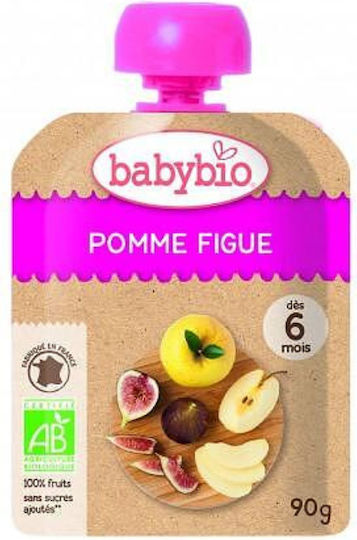 Babybio Frucht-Gemüse-Püree mit Geschmack Birne/Feige 90gr für 6+ Monate