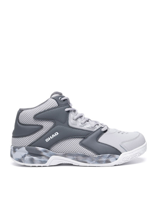 Kids Sports Shoes Basketball with Laces Gray