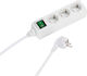 Vivanco Steckdosenleiste 3 Positionen mit Kabel 3m