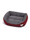 Sofa Dog Bed Burgundy 65x50cm