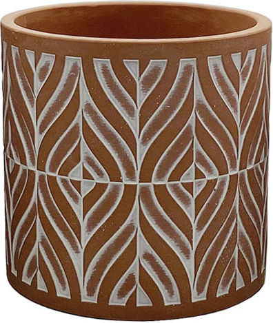 Marhome Übertopf Beton Rot 15x15x14.5εκ.
