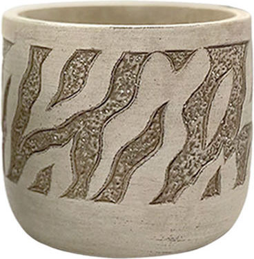 Marhome Ghiveci din Beton Bej 13x13x12.5εκ.